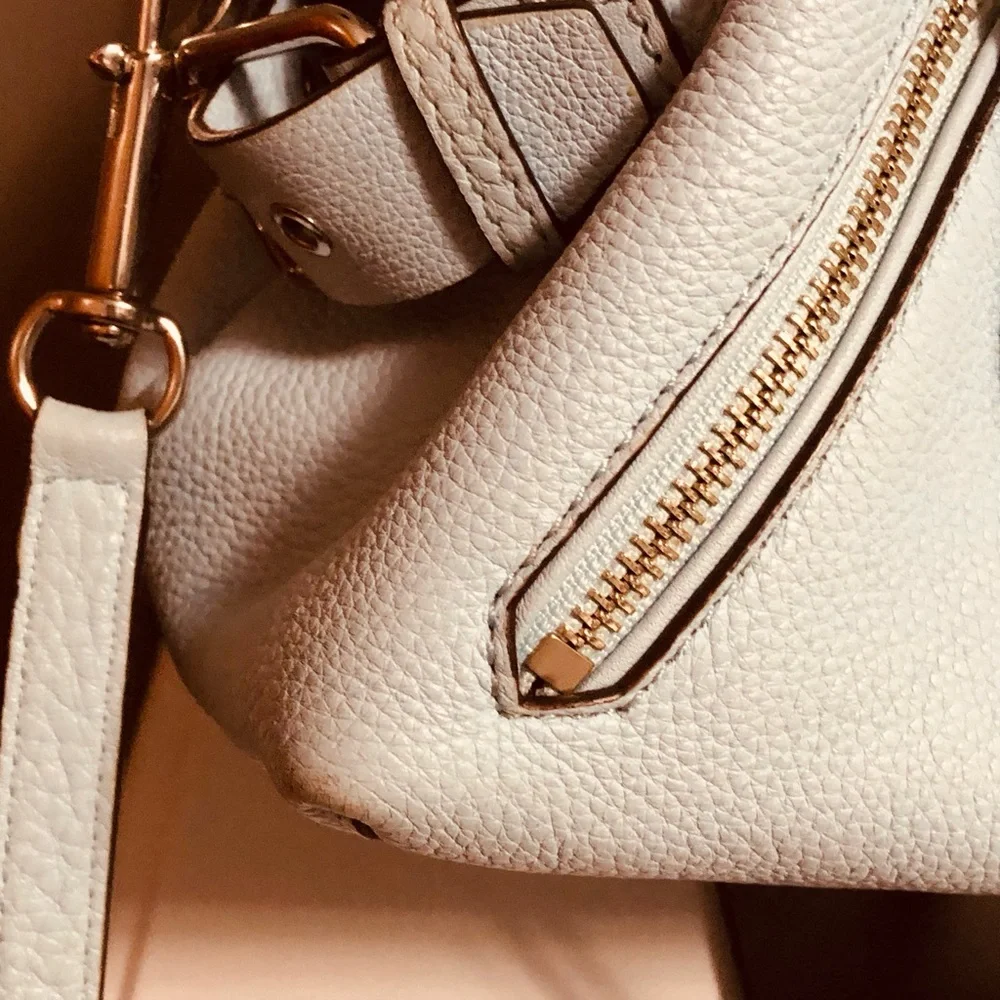 Rebecca Minkoff Large Moto Satchel Tote.  Powder Blue - Picture 11 of 11